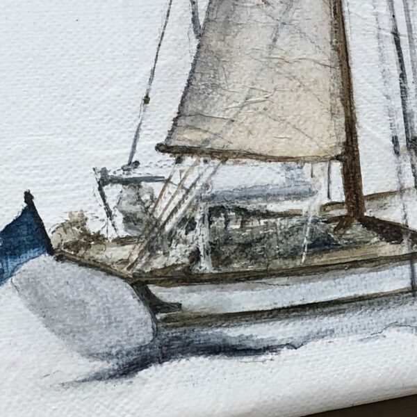 Goélette à gréement bermudien