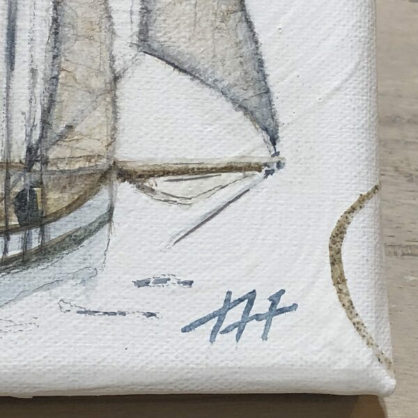 Goélette à gréement bermudien