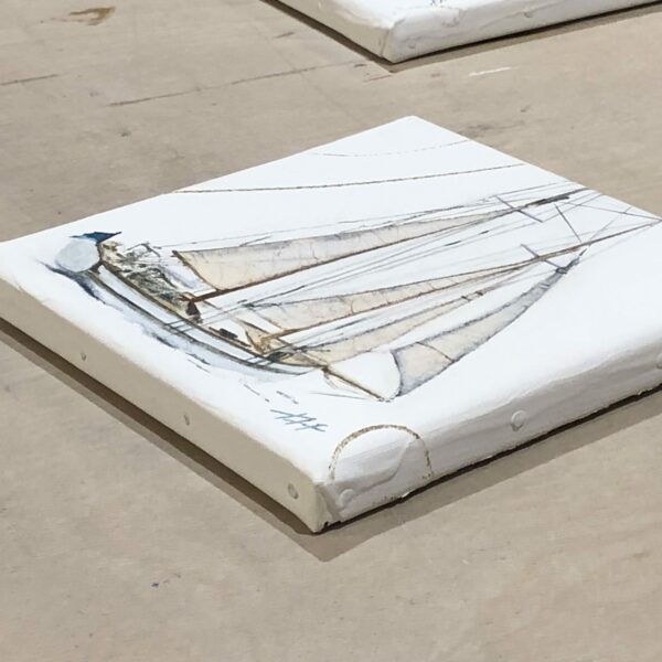 Goélette à gréement bermudien