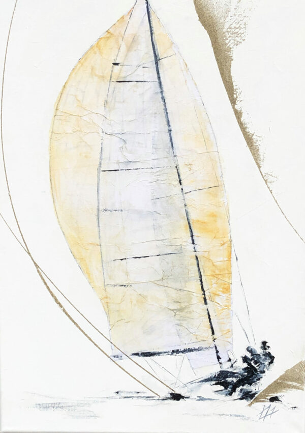 Dériveur sous spi par vent arrière