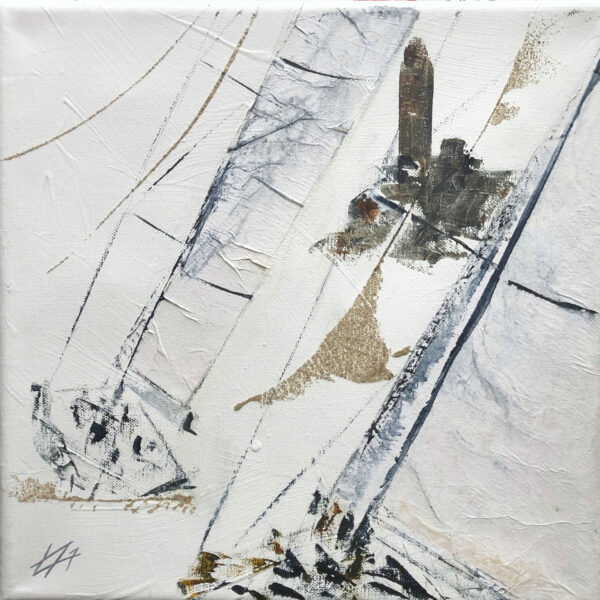 Voiliers en régate près du Fasnet Rock