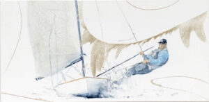 VENDU - Simon Russel lors du championnat du monde de Finn à Medemblik