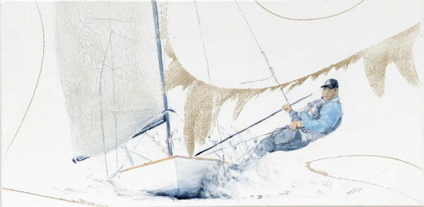 VENDU - Simon Russel lors du championnat du monde de Finn à Medemblik