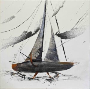 Imoca vu par le travers